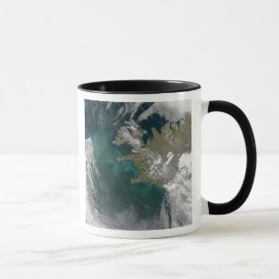 Phytoplanktonblom i norr Atlantic Ocean Mugg