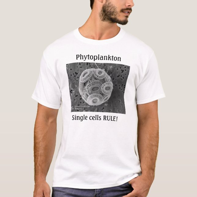 Phytoplanktonen singelceller HÄRSKAR! T Shirt (Framsida)