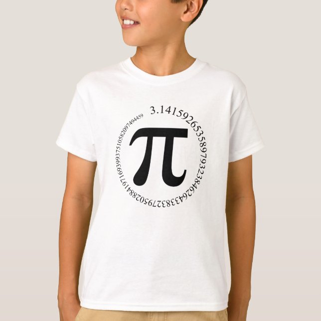 Pi (π) Dag T-shirt (Framsida)