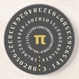 Pi 100 Siffror Spiral Matematiklärare Pi-dagen Coa Underlägg