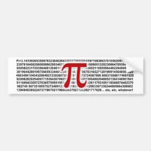 Pi = 3,141592653589 spelar ingen roll etc. etc.… bildekal