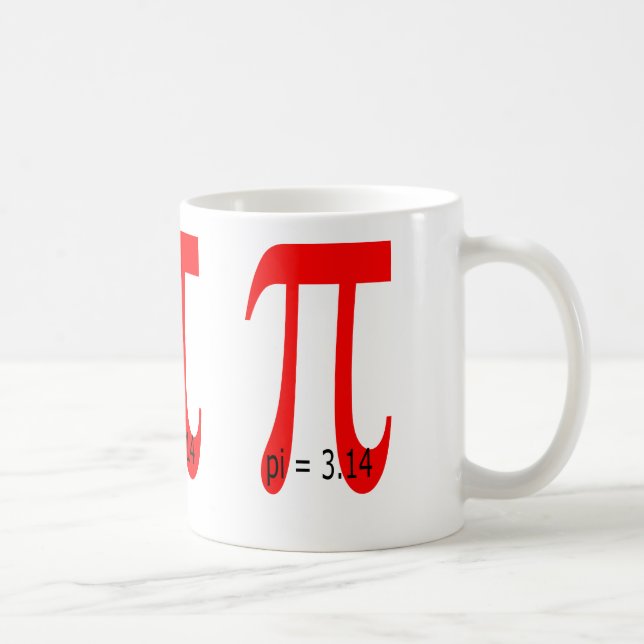 pi = 3,14159265 kaffemugg (Höger)