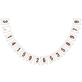 Pi 3.14 Bunting Banner Vimplar