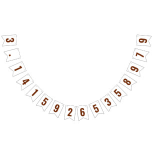 Pi 3.14 Bunting Banner Vimplar