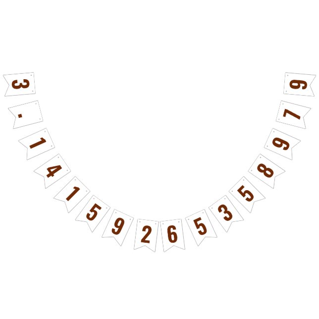 Pi 3.14 Bunting Banner Vimplar (Alla)