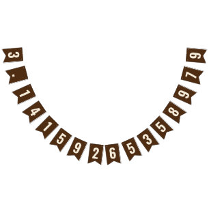 Pi 3.14 Bunting Banner Vimplar