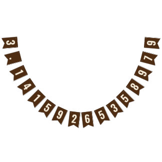 Pi 3.14 Bunting Banner Vimplar