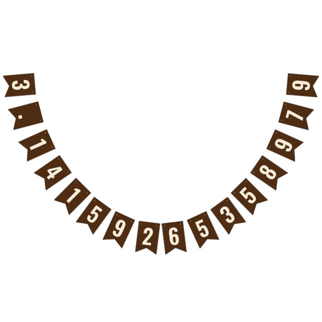 Pi 3.14 Bunting Banner Vimplar (Alla)