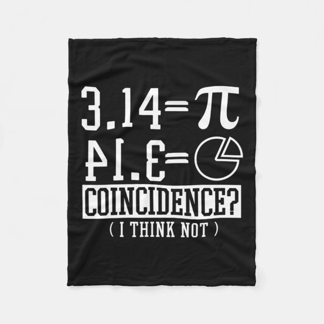 Pi 3.14 Math Lycklig 14 mars Födelsedagssammanträf Fleecefilt (Framsidan)