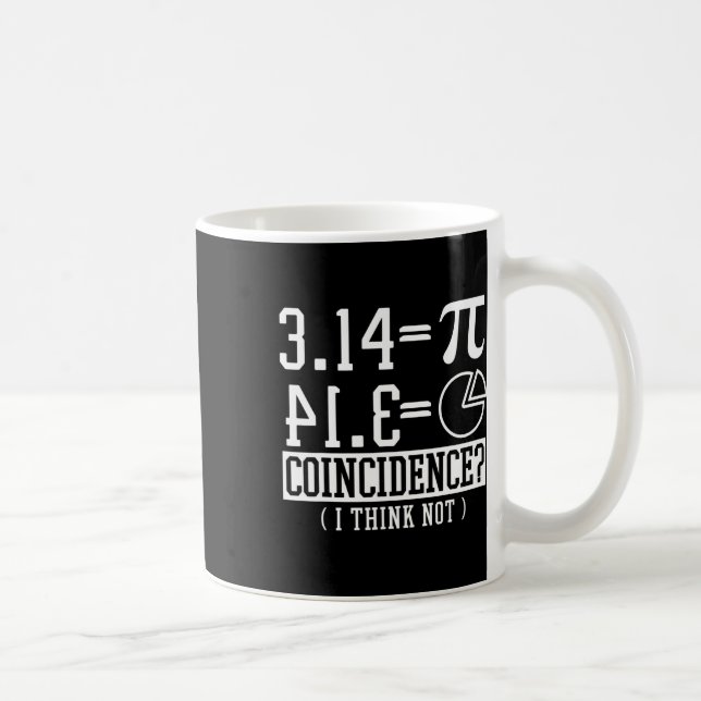 Pi 3.14 Math Lycklig 14 mars Födelsedagssammanträf Kaffemugg (Höger)