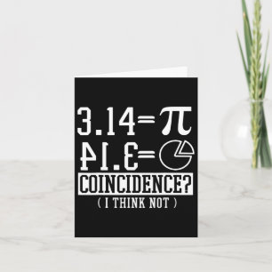 Pi 3.14 Math Lycklig 14 mars Födelsedagssammanträf Kort