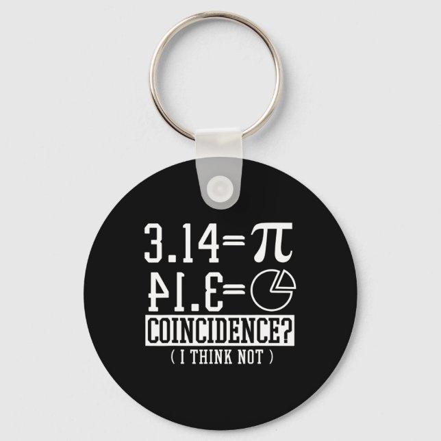 Pi 3.14 Math Lycklig 14 mars Födelsedagssammanträf Nyckelring (Framsida)