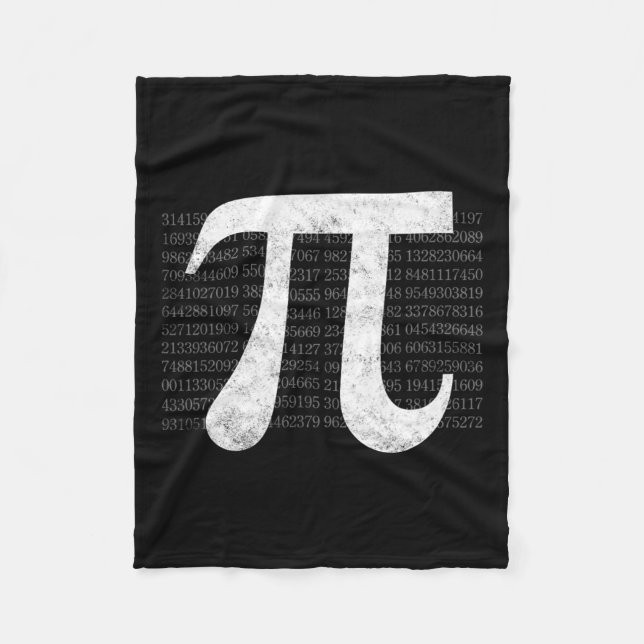 Pi 3,14 Pi Lycklig Pi Day Math Fleecefilt (Framsidan)
