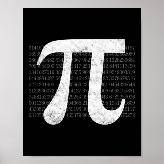 Pi 3,14 Pi Lycklig Pi Day Math Poster (Framsidan)