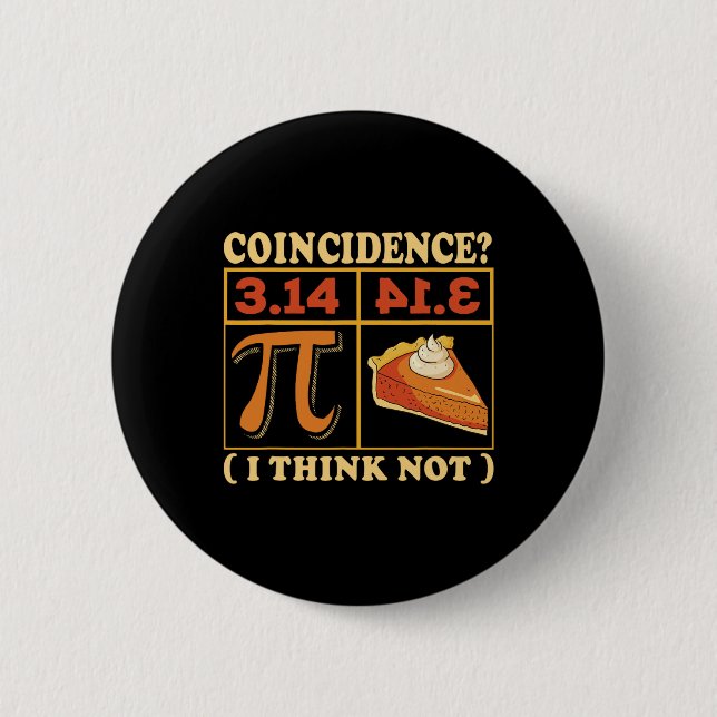 Pi 3.14 Pi Lycklig Pi Day Math Teacher Student Knapp (Framsida)