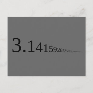 Pi - 3.14... vykort
