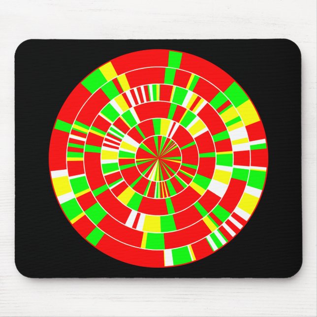 Pi-Abstrakt 02 - På svart Musmatta (Framsidan)