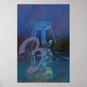 Pi-abstrakt poster