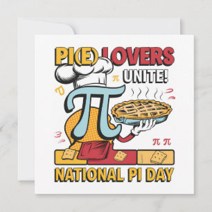 Pi Älskare Unite Julkort