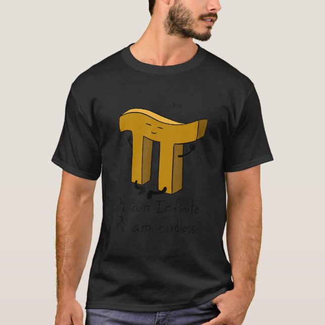 Pi Am Infinite Pi Number Symbol Mathematician Pi T Shirt (Framsida)