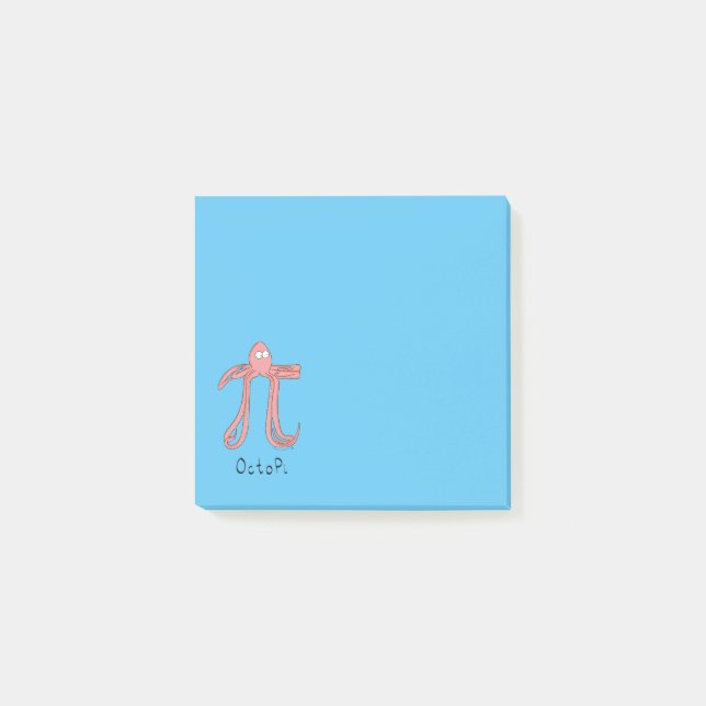 Pi-anteckningar för bläckstrålematematik efter den post-it block (Framsida)