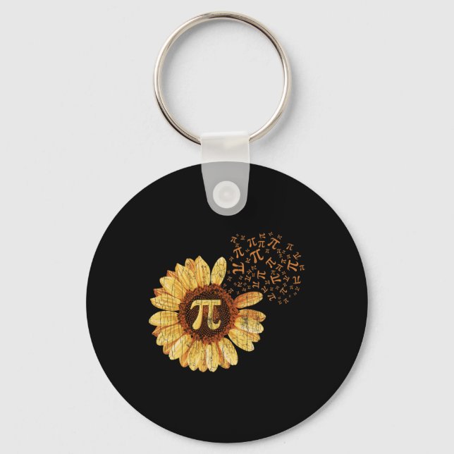 Pi Apparat Pi Day Solros Attire Math Funny Gift Nyckelring (Framsida)
