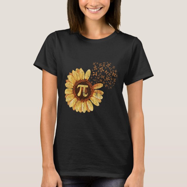 Pi Apparat Pi Day Solros Attire Math Funny Gift T Shirt (Framsida)