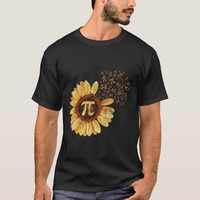 Pi Apparat Pi Day Solros Attire Math Funny Gift T Shirt (Framsida)
