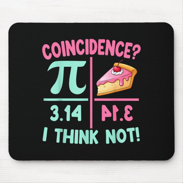 Pi är lika med paj för glad Pi-dagen matematik äls Musmatta (Framsidan)