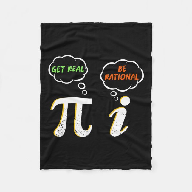 Pi Be Rational - Math Teacher - Math Humo Fleecefilt (Framsidan)