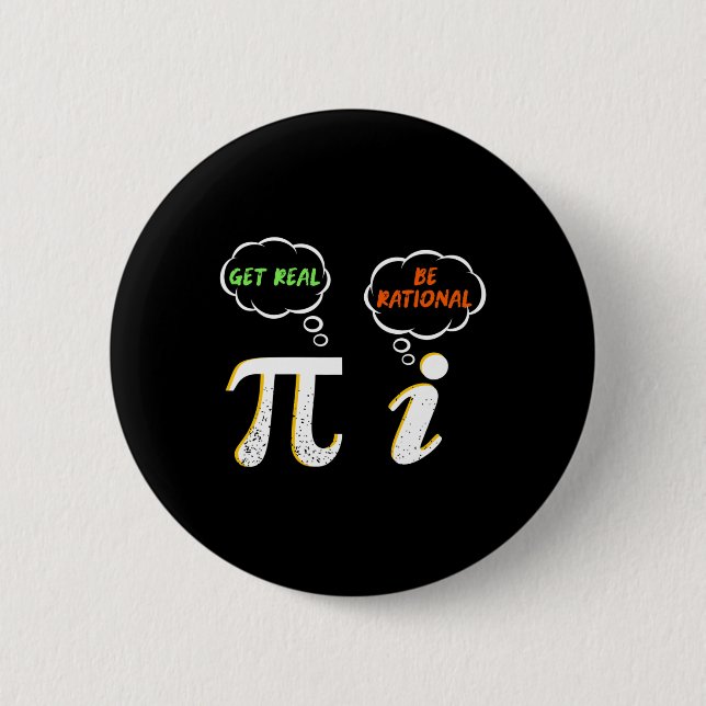 Pi Be Rational - Math Teacher - Math Humo Knapp (Framsida)