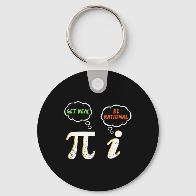 Pi Be Rational - Math Teacher - Math Humo Nyckelring (Framsida)