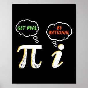 Pi Be Rational - Math Teacher - Math Humo Poster