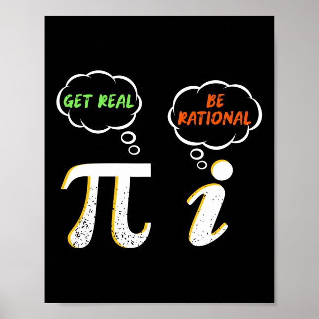 Pi Be Rational - Math Teacher - Math Humo Poster (Framsidan)