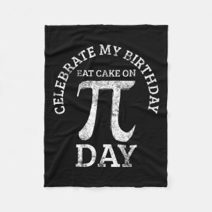 Pi Birthday Math Day Vintage Fleecefilt