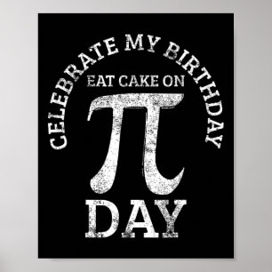 Pi Birthday Math Day Vintage Poster