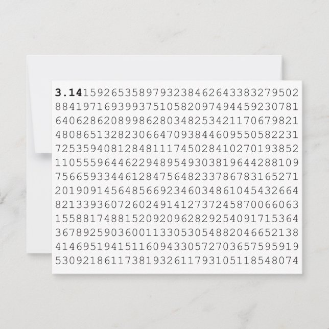 Pi Celebrate 3,14 Pi-dag Inbjudningar (Framsida)