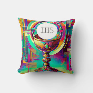 PI Communion Host och Chalice Expressionist Effect Kudde