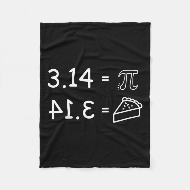 Pi Conspiracy Paj Roligt Pi Day Math Fleecefilt (Framsidan)