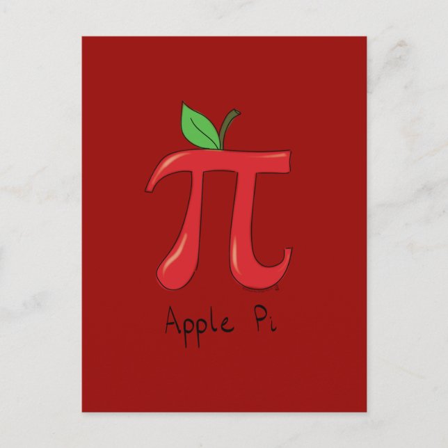 Pi Cute Math Pi Day-vykort Vykort (Framsida)