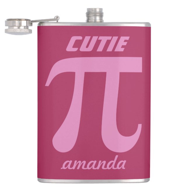 Pi/Cutie Paj-anpassningsbar-monogramkolv Fickplunta (Öppnad)