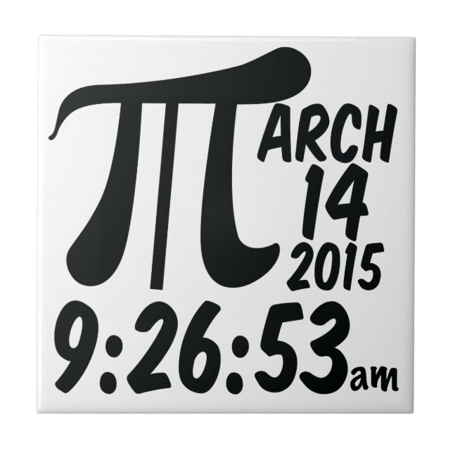 Pi-dag 3/14/15 kakelplatta (Framsidan)