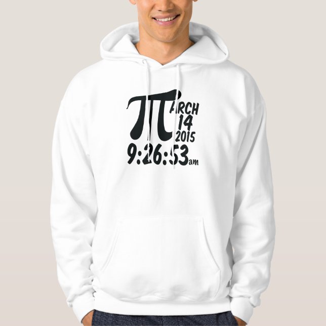 Pi-dag 3/14/15 sweatshirt med luva (Framsida)