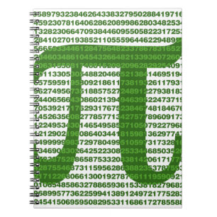 Pi-dag 3.14 anteckningsbok med spiral