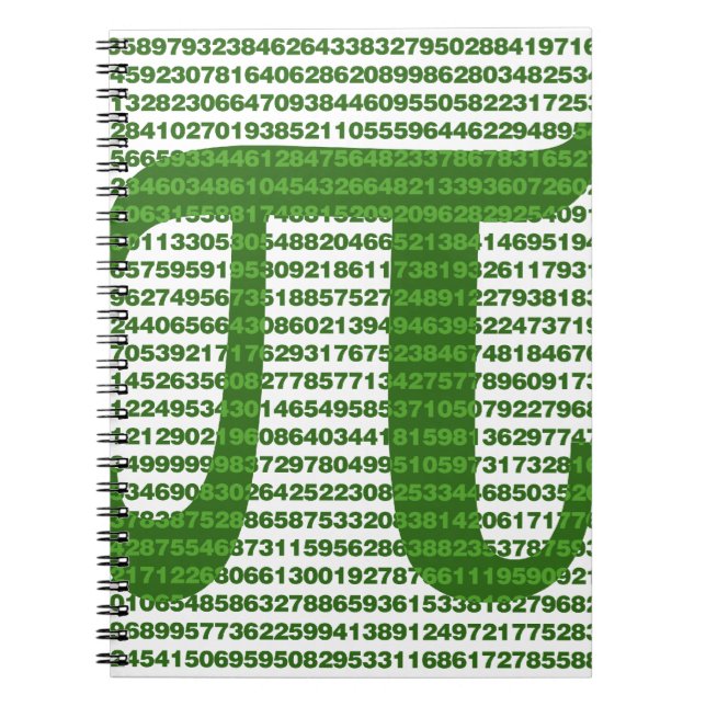 Pi-dag 3.14 anteckningsbok med spiral (Framsidan)