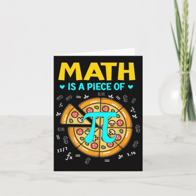 Pi-dag 3.14 Math är en Biet av Pizza Bitcoin-start Kort (Framsida)