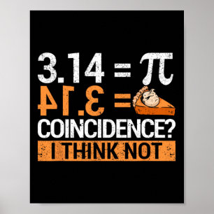 Pi Dag 3.14 pi Dag 3.14 Math är Biet i Pizza Poster