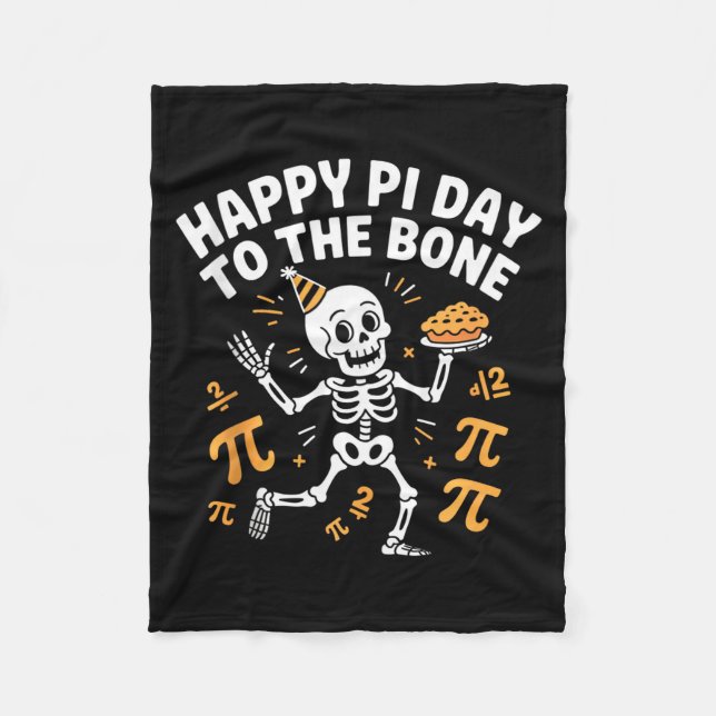 Pi-dagen 14 mars Mat Nörd Paj Mat Rolig Present Ou Fleecefilt (Framsidan)