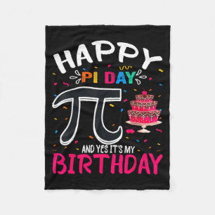 Pi-dagen Födelsedag Matematik Älskare Glad Pi-dage Fleecefilt