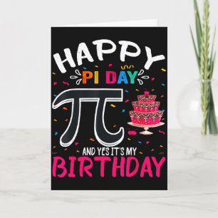 Pi-dagen Födelsedag Matematik Älskare Glad Pi-dage Kort